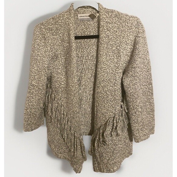 Alfred Dunner Women's 3/4  Sleeve Open Front Cardigan Sweater Size PXL Gray Boho - Picture 1 of 4
